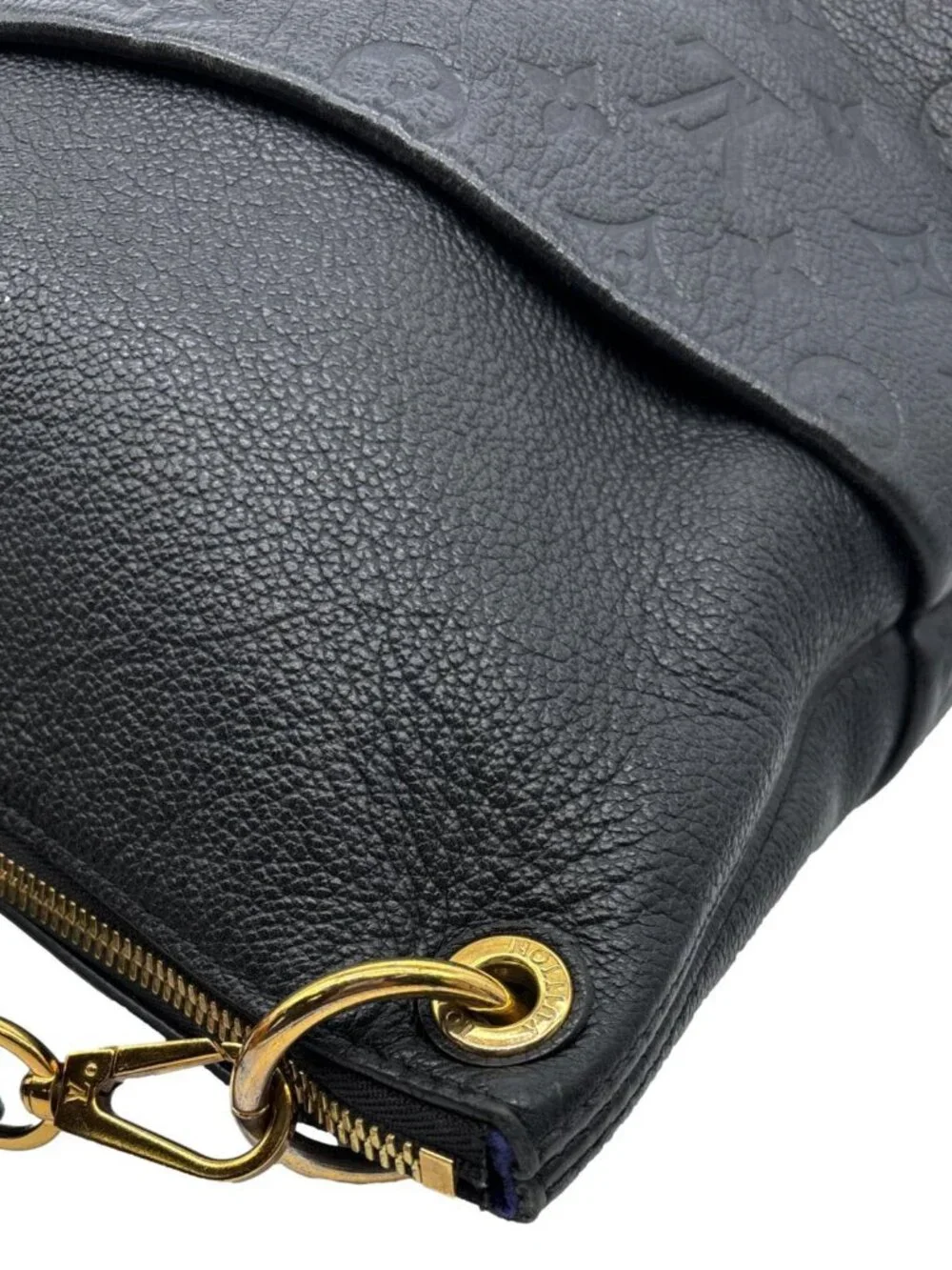 Louis Vuitton Maida Monogram Empreinte Leather Hobo Shoulder Bag Black